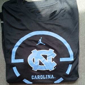 Nike Men's Black and Blue Carolina Shirt